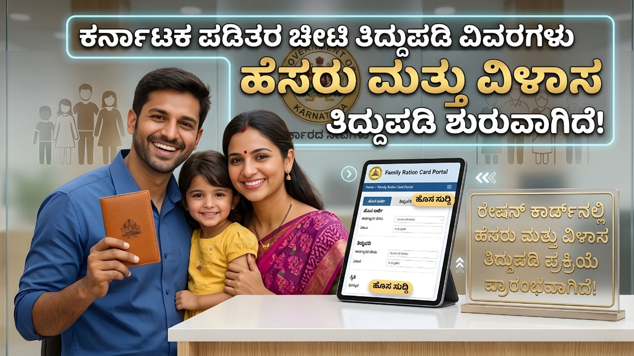 Ration Card ತಿದ್ದುಪಡಿ 2026