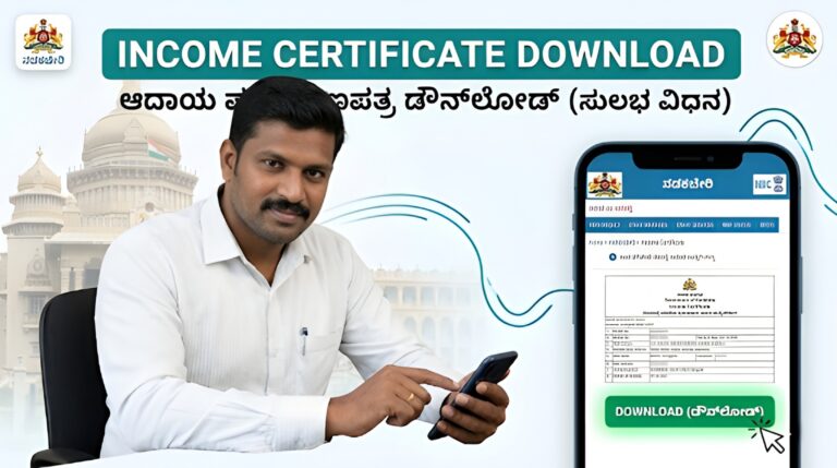 ಮೊಬೈಲ್‌ನಲ್ಲಿ ಆದಾಯ ಪ್ರಮಾಣಪತ್ರ ಡೌನ್‌ಲೋಡ್ ಮಾಡುವ ಸುಲಭ ವಿಧಾನ