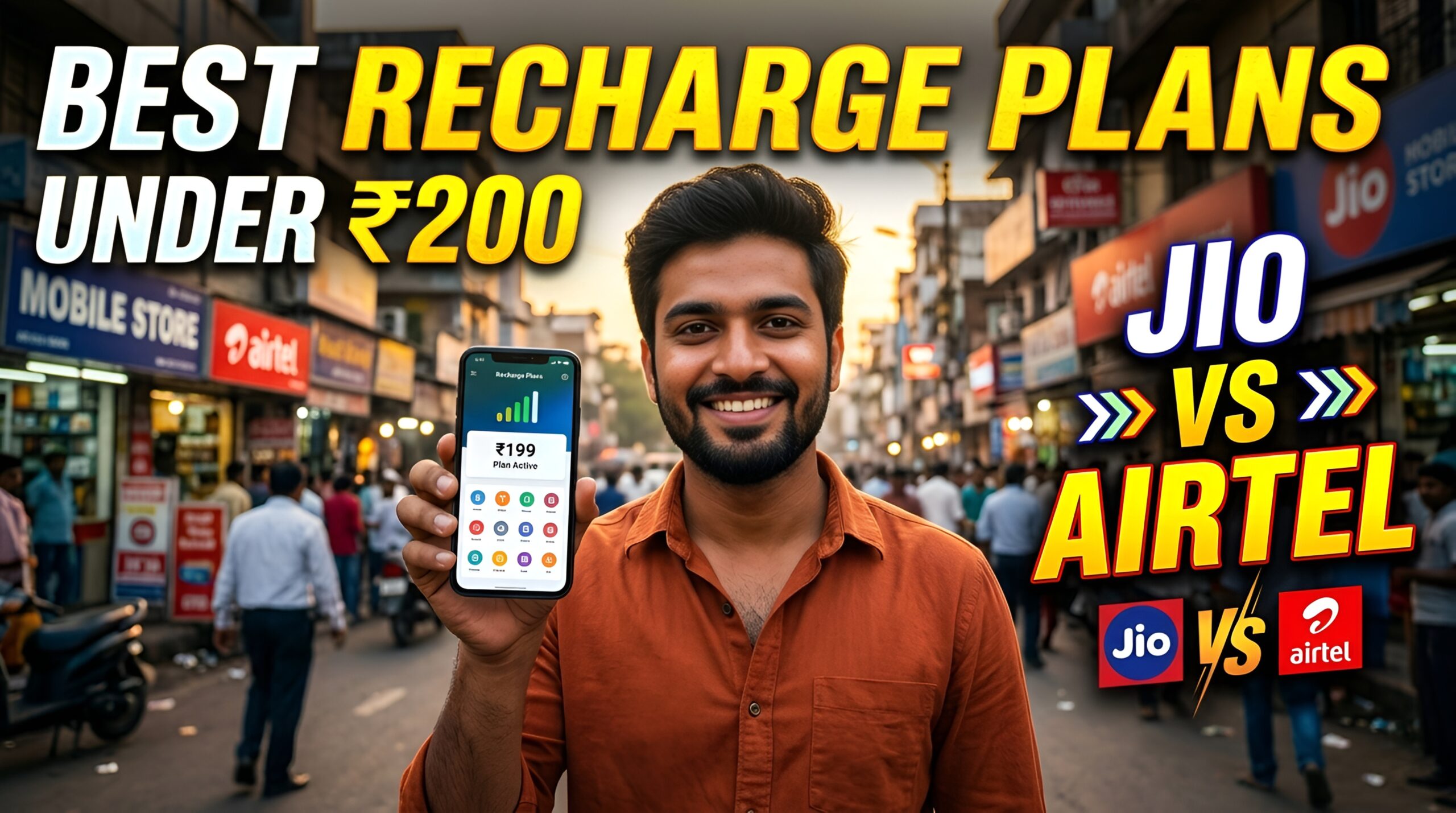 Best Recharge Plans Under ₹200